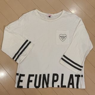 ピンクラテ(PINK-latte)のﾋﾟﾝｸﾗﾃ、ﾗﾌﾞﾄｷｼｯｸ ロンT ２枚　Tシャツ　Мサイズ　ホワイト　半袖(Tシャツ/カットソー)