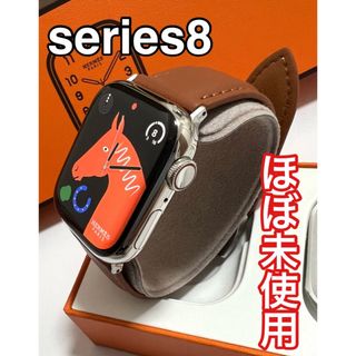 アップルウォッチ(Apple Watch)の極美品Apple Watch HERMES series8 41mm(腕時計)