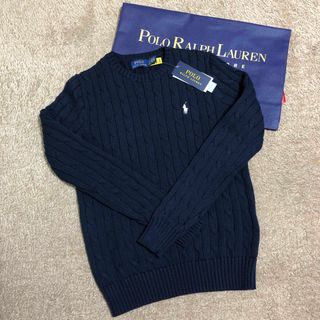 ポロラルフローレン(POLO RALPH LAUREN)のPOLO RALPH LAUREN ケーブルニットコットンクルーネックセーター(ニット/セーター)