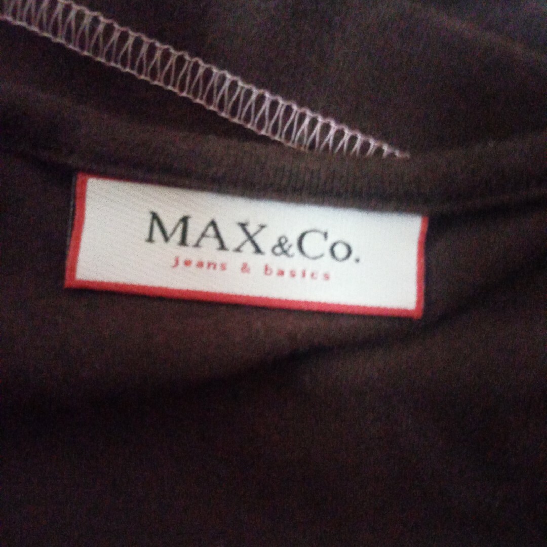 Max & Co.(マックスアンドコー)のMAX＆Co.ピンク×茶長袖Tシャツ レディースのトップス(Tシャツ(長袖/七分))の商品写真