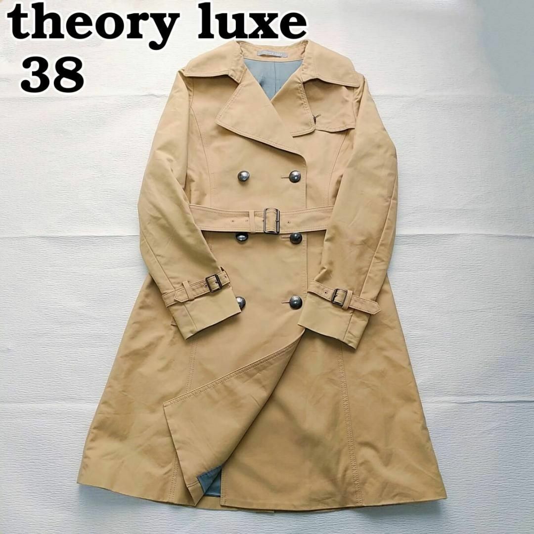 Theory luxe(セオリーリュクス)のセオリーリュクス アニバーサリー トレンチコート メタルボタン ベージュ　M レディースのジャケット/アウター(トレンチコート)の商品写真