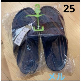 クロックス(crocs)のクロックス　25 ネイビー　サンダル(サンダル)