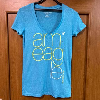 アメリカンイーグル(American Eagle)のアメリカンイーグル　ブルー　半袖　Tシャツ(Tシャツ(半袖/袖なし))