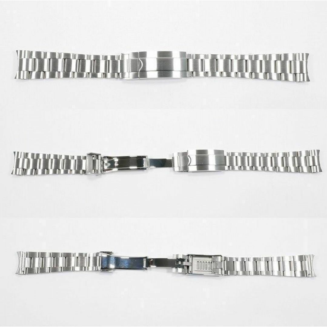 ROLEX(ロレックス)のロレックス用 互換オイスターブレス グライドロック付き ブラッシュ 20mm メンズの時計(金属ベルト)の商品写真