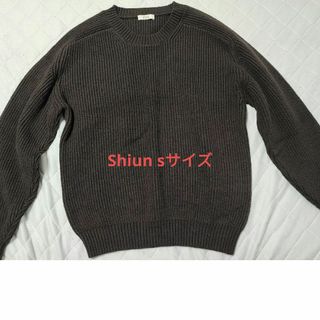 Shiun Aze Knit sサイズ ブラウン(ニット/セーター)