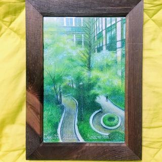 風景画　伊佐周パステル画作品 複製 ミニアート  2(絵画/タペストリー)