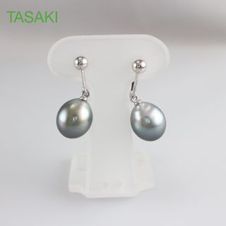 タサキ(TASAKI)の＜TASAKI＞　Pt900　タヒチ　イヤリング　9.4mm(イヤリング)