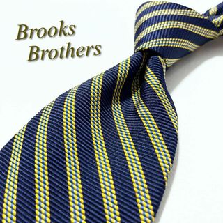 ブルックスブラザース(Brooks Brothers)の【美品】ブルックスブラザーズ ネクタイ リバースストライプ柄 シルク アメリカ製(ネクタイ)