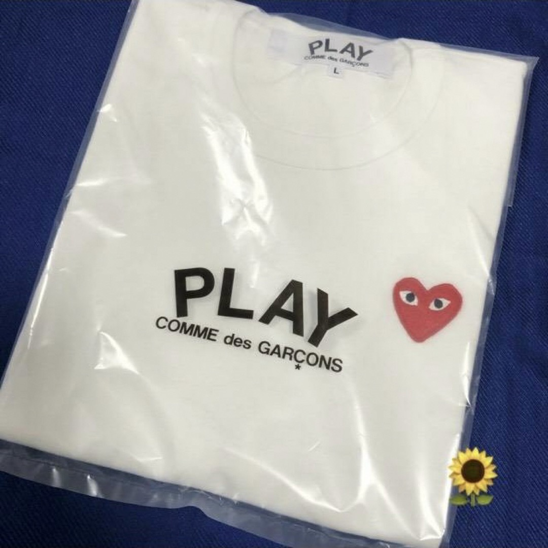 COMME des GARCONS(コムデギャルソン)の国内正規品 プレイコムデギャルソン 半袖 Tシャツ メンズＬ レッドハート メンズのトップス(Tシャツ/カットソー(半袖/袖なし))の商品写真