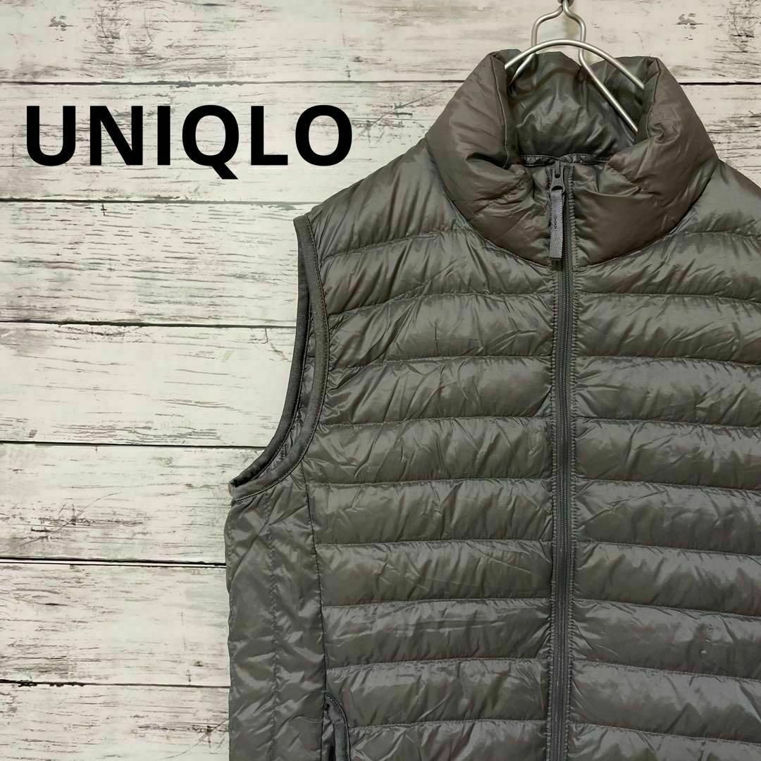 UNIQLO(ユニクロ)のUNIQLO ウルトラライトダウンベスト グレー シンプル 定番 人気 メンズのジャケット/アウター(ダウンベスト)の商品写真