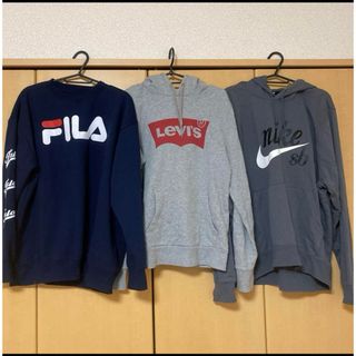 ナイキ(NIKE)のFILA フィラ　LEVI’S リーバイス NIKE SB パーカーまとめ売り(パーカー)