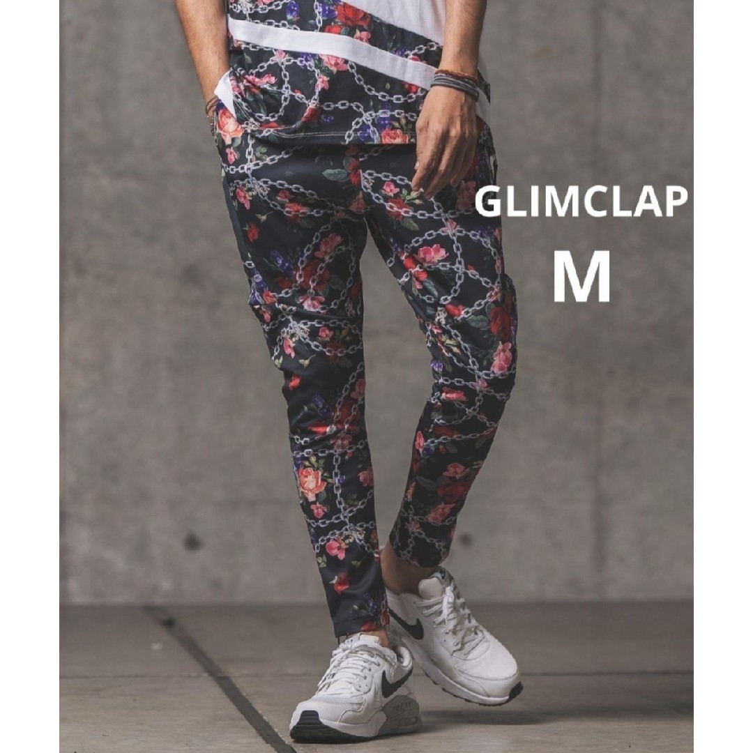GLIMCLAP グリムクラップ フラワー パンツ チェーン 花柄 バラ M メンズのパンツ(その他)の商品写真