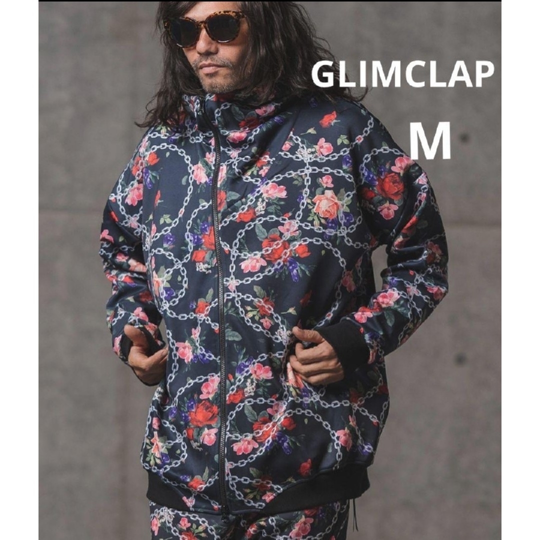 GLIMCLAP グリムクラップ フラワー パーカー チェーン 花柄 バラ M メンズのトップス(パーカー)の商品写真