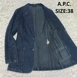 アーペーセー(A.P.C)のA.P.C. デニム テーラードジャケット サイズ38 インディゴ ネイビー(テーラードジャケット)