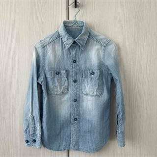 デニムダンガリー(DENIM DUNGAREE)のデニムダンガリー　シャンブレー　シャツ　デニムシャツ　120(ブラウス)