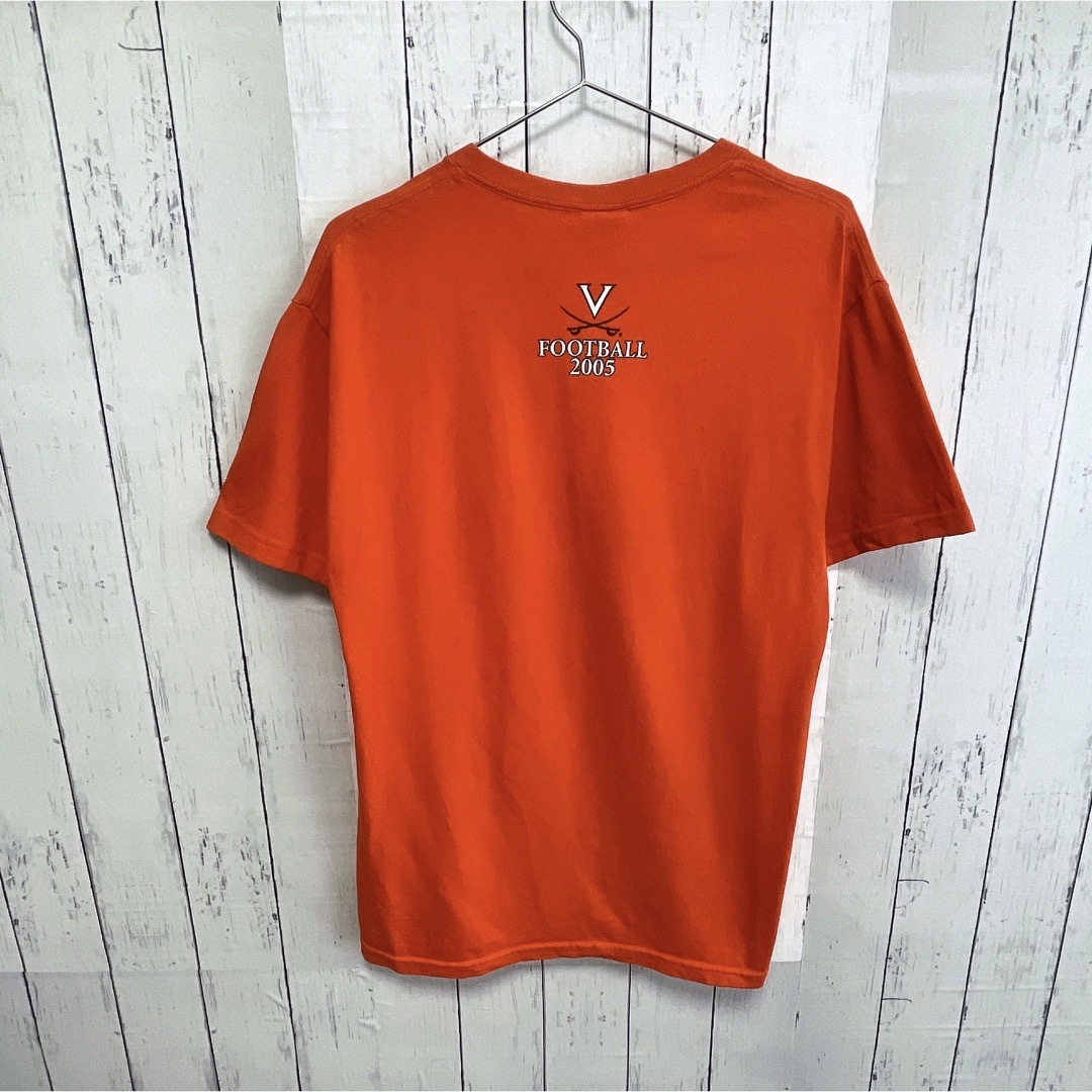 FRUIT OF THE LOOM(フルーツオブザルーム)のFRUIT OF THE LOOM　Tシャツ　オレンジ　プリント　USA古着 メンズのトップス(Tシャツ/カットソー(半袖/袖なし))の商品写真