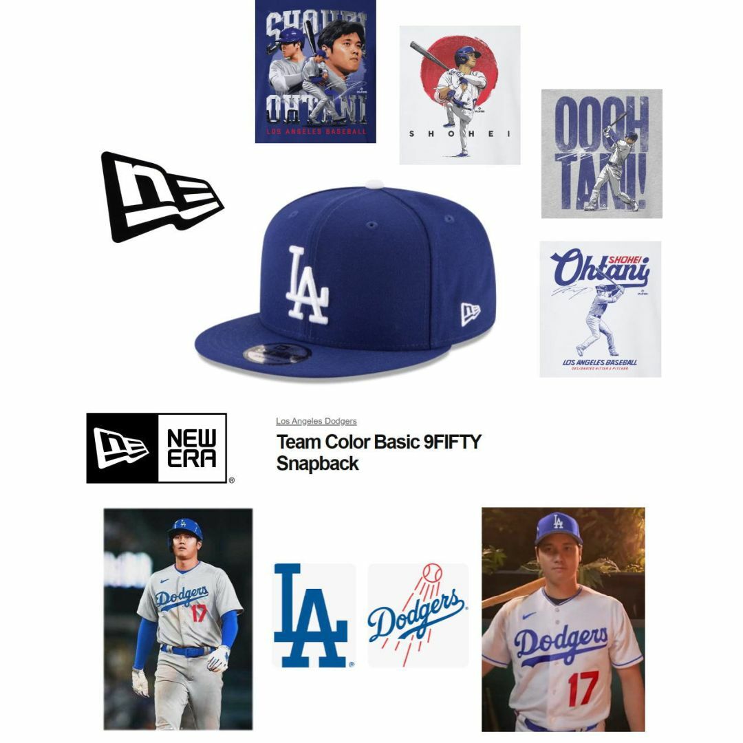 NEW ERA(ニューエラー)の大谷翔平選手LA ロサンゼルス ドジャース スナップバックキャップ 海外モデル メンズの帽子(キャップ)の商品写真