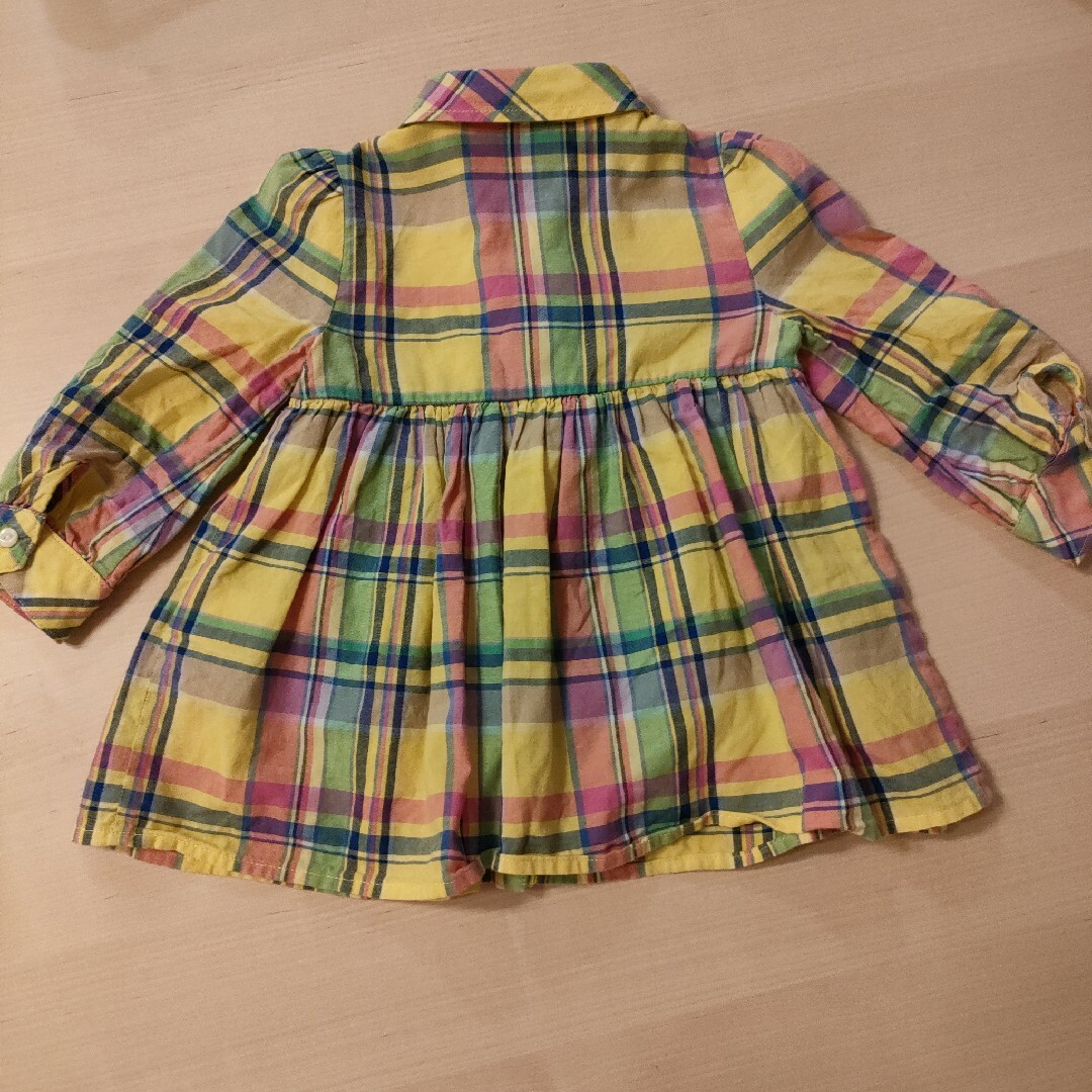 Ralph Lauren(ラルフローレン)のラルフローレン　シャツワンピース キッズ/ベビー/マタニティのベビー服(~85cm)(ワンピース)の商品写真