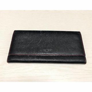 セリーヌ(celine)のCELINE セリーヌ 長財布 ブラック×レッド ウィメンズ 財布 ブランド(財布)