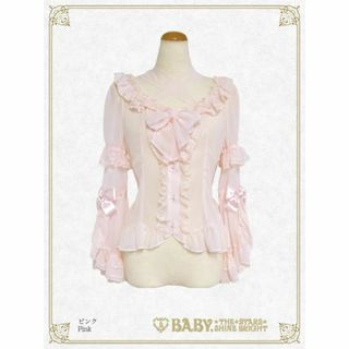 ベイビーザスターズシャインブライト(BABY,THE STARS SHINE BRIGHT)のBABY　シフォンプリンセスドレスブラウス　ピンク(シャツ/ブラウス(長袖/七分))