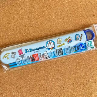 ドラエモン(ドラえもん)のスライド式ハシ箱セット☆ドラえもん☆ぬいぐるみ(弁当用品)