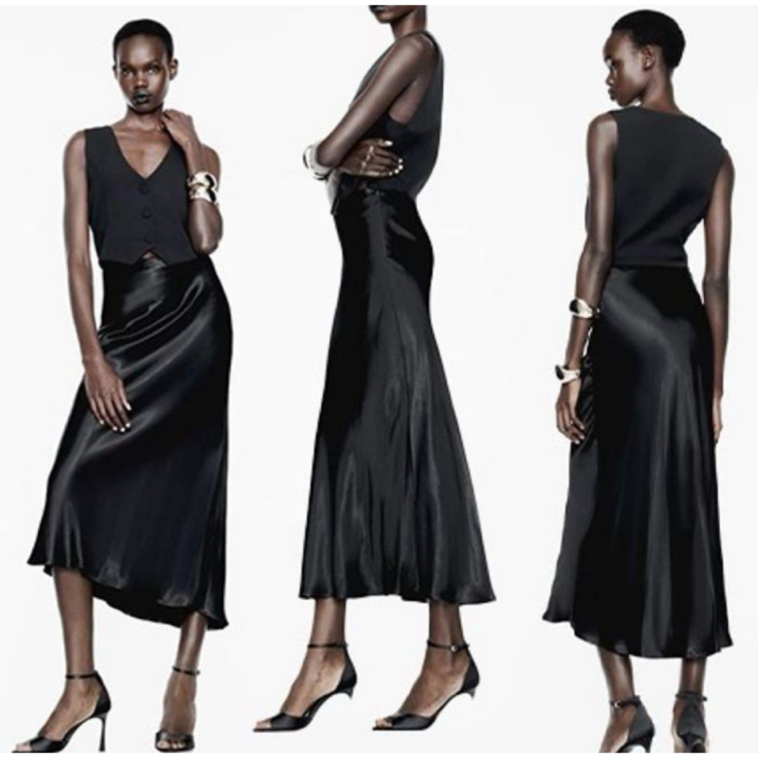 2024年購入•美品【ZARA】スパンコール ロングワンピース ニット サイズS ZARA - 匿名配送 新品 ZARA 今季 2024 ロングワンピース ベスト