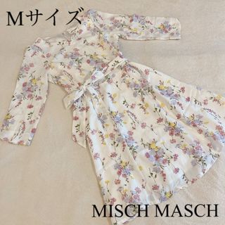 ミッシュマッシュ(MISCH MASCH)の花柄シフォンワンピース Mサイズ 春服 MISCH MASCH(ひざ丈ワンピース)