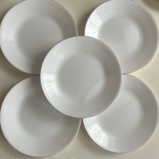 コレール(CORELLE)のコレール誕生40周年記念限定 リムカラーシリーズ ピンク  プレート小皿 5枚(食器)