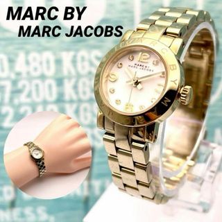 MARC BY MARC JACOBS - 美品■稼働 マークバイマークジェイコブス ゴールド ダイヤ レディース 時計