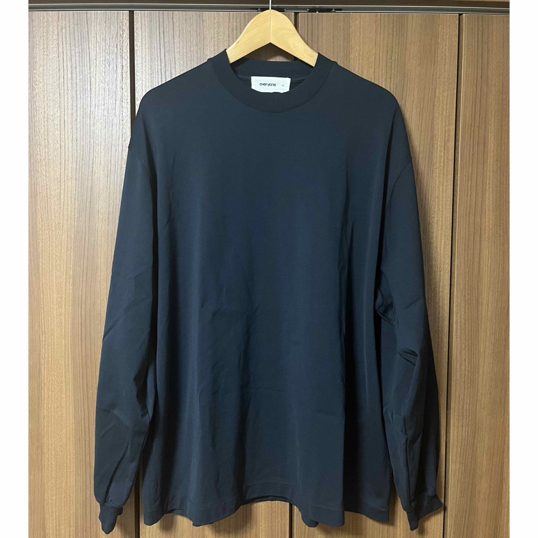 1LDK SELECT(ワンエルディーケーセレクト)のeveryone cotton long sleeve t-shirt NAVY メンズのトップス(Tシャツ/カットソー(七分/長袖))の商品写真