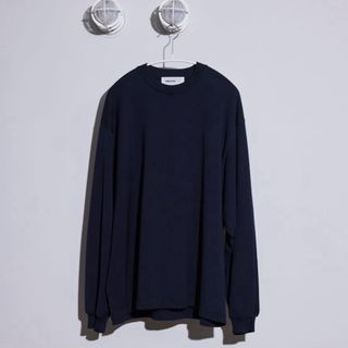 ワンエルディーケーセレクト(1LDK SELECT)のeveryone cotton long sleeve t-shirt NAVY(Tシャツ/カットソー(七分/長袖))