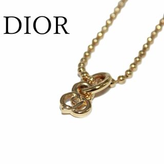 クリスチャンディオール(Christian Dior)のChristian Dior クリスチャンディオール ロゴ ネックレス ゴールド(ネックレス)