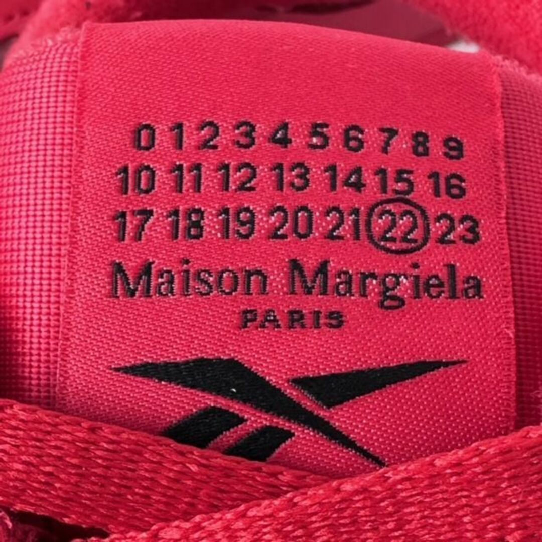 Maison Martin Margiela(マルタンマルジェラ)の未使用品 マルタンマルジェラ 22 タビレザー スニーカー 44 赤 レッド メンズの靴/シューズ(スニーカー)の商品写真