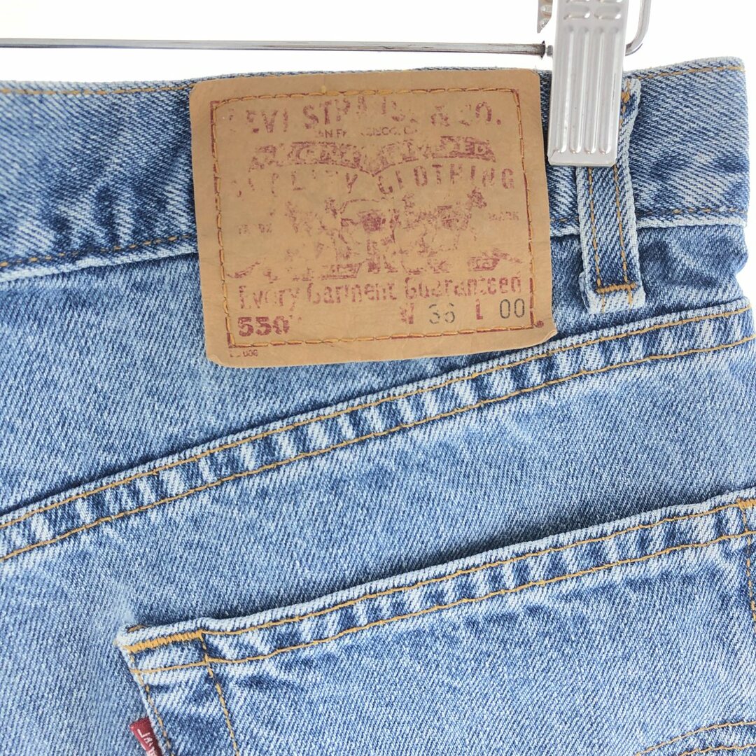 Levi's(リーバイス)の古着 00年代 リーバイス Levi's 550 RELAXED FIT デニムショーツ ショートパンツ メンズw36 /eaa382500 メンズのパンツ(ショートパンツ)の商品写真