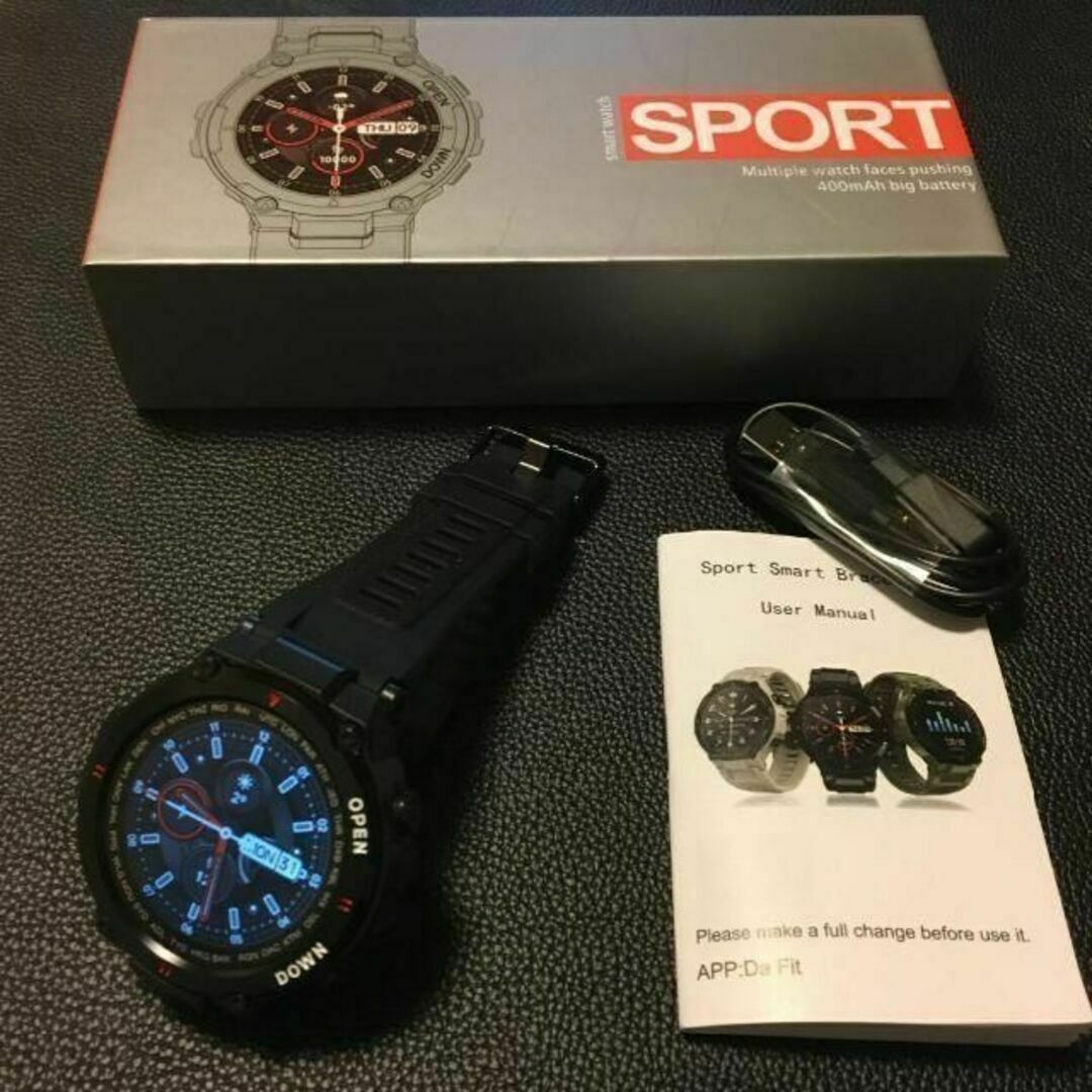 スマートウォッチ　コネクテッドウォッチ　通話　シリコンベルト　ブラック メンズの時計(腕時計(デジタル))の商品写真