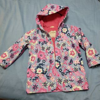 Hatley ハットレイ 花柄 ピンク レインコート レインジャンパー 雨具(レインコート)