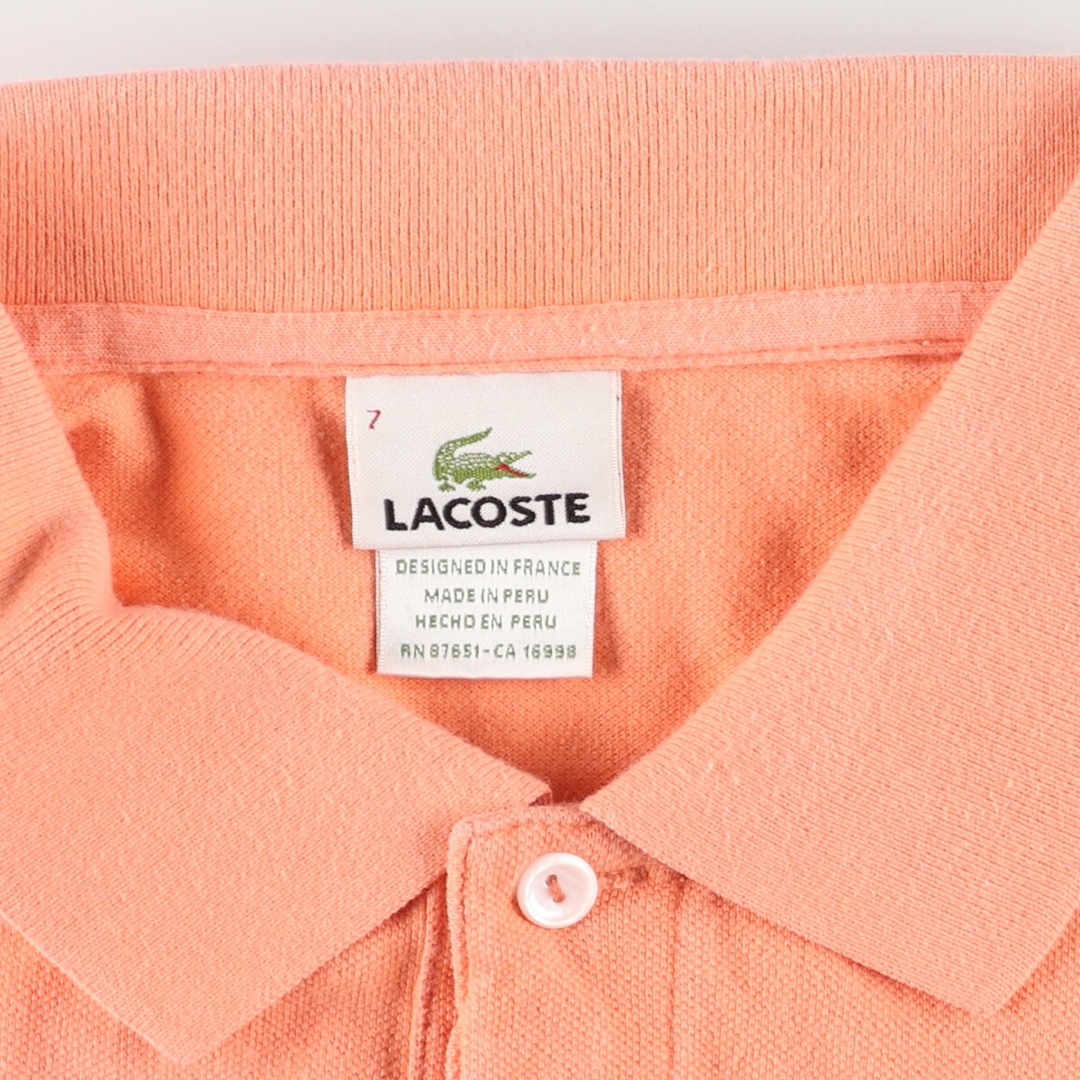 LACOSTE(ラコステ)の古着 ラコステ LACOSTE 半袖 ポロシャツ 7 メンズXXL /eaa427592 メンズのトップス(ポロシャツ)の商品写真