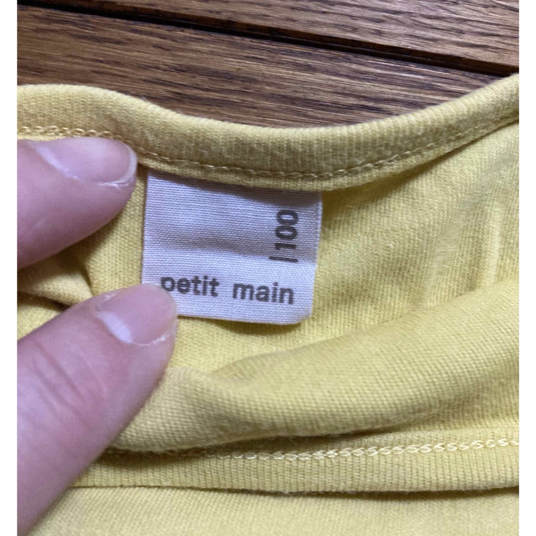 petit main(プティマイン)のpetit main（プティマイン )ティアード半袖Ｔシャツ　100cm キッズ/ベビー/マタニティのキッズ服女の子用(90cm~)(Tシャツ/カットソー)の商品写真