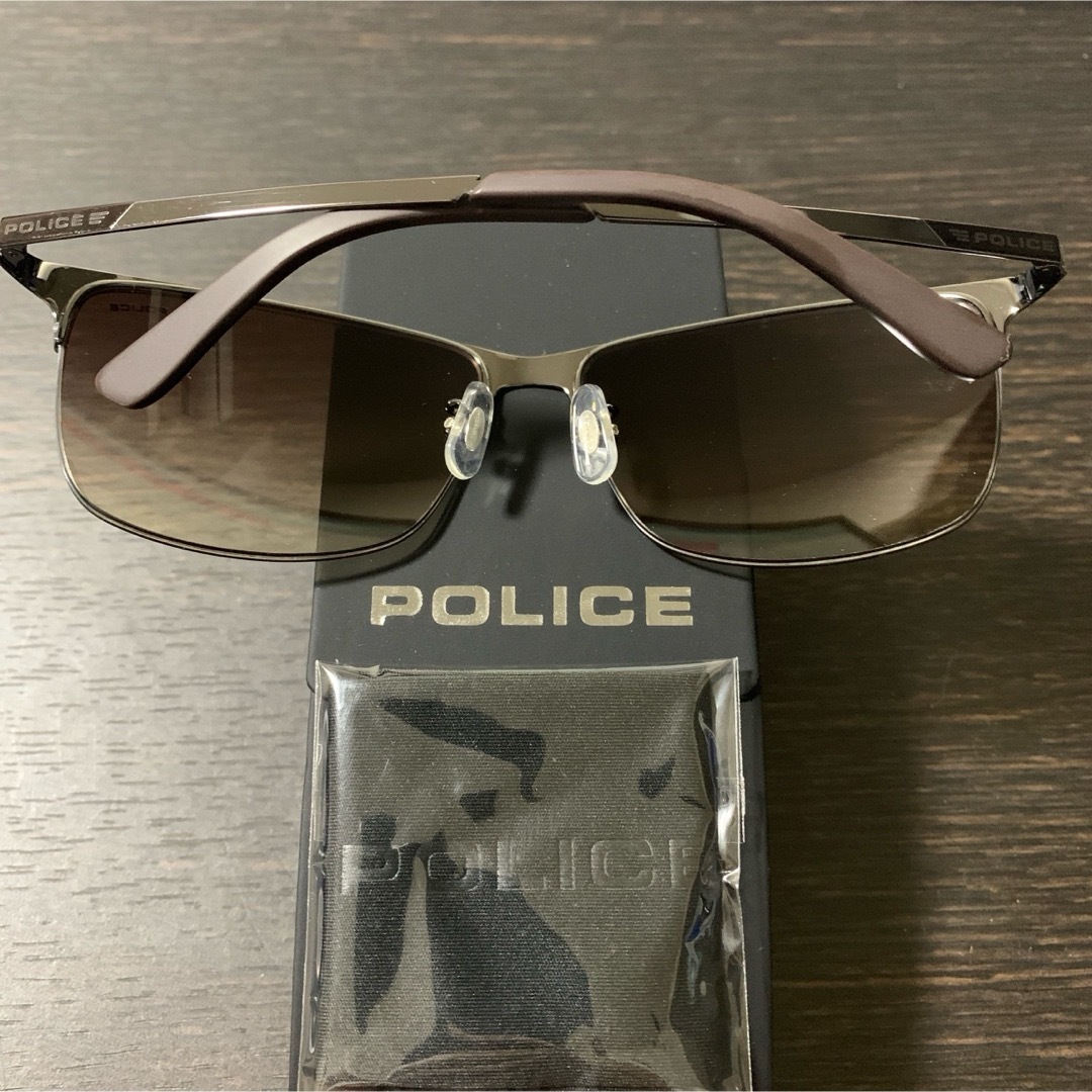 POLICE(ポリス)の超美品 ポリス POLICE サングラス ブラウン SPL746J 0K05 メンズのファッション小物(サングラス/メガネ)の商品写真