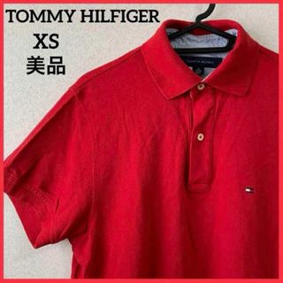 トミーヒルフィガー(TOMMY HILFIGER)の【希少】トミーヒルフィガー 半袖 ポロシャツ ワンポイント刺繍 ロゴ 男女兼用(ポロシャツ)