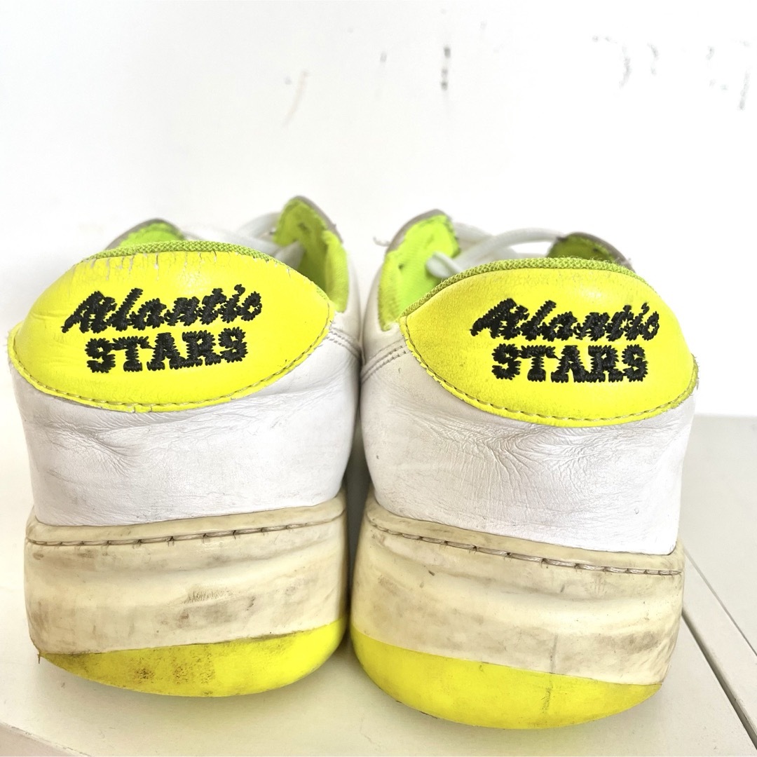 Atlantic STARS(アトランティックスターズ)のAtlantic STARS スニーカー　ホワイト　ネオンイエロー　25.5cm メンズの靴/シューズ(スニーカー)の商品写真
