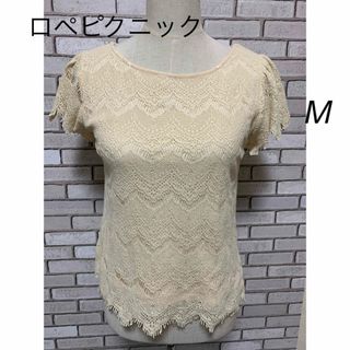 ロペピクニック(Rope' Picnic)の☆ロペピクニック☆ レースカットソー  Mサイズ(カットソー(半袖/袖なし))