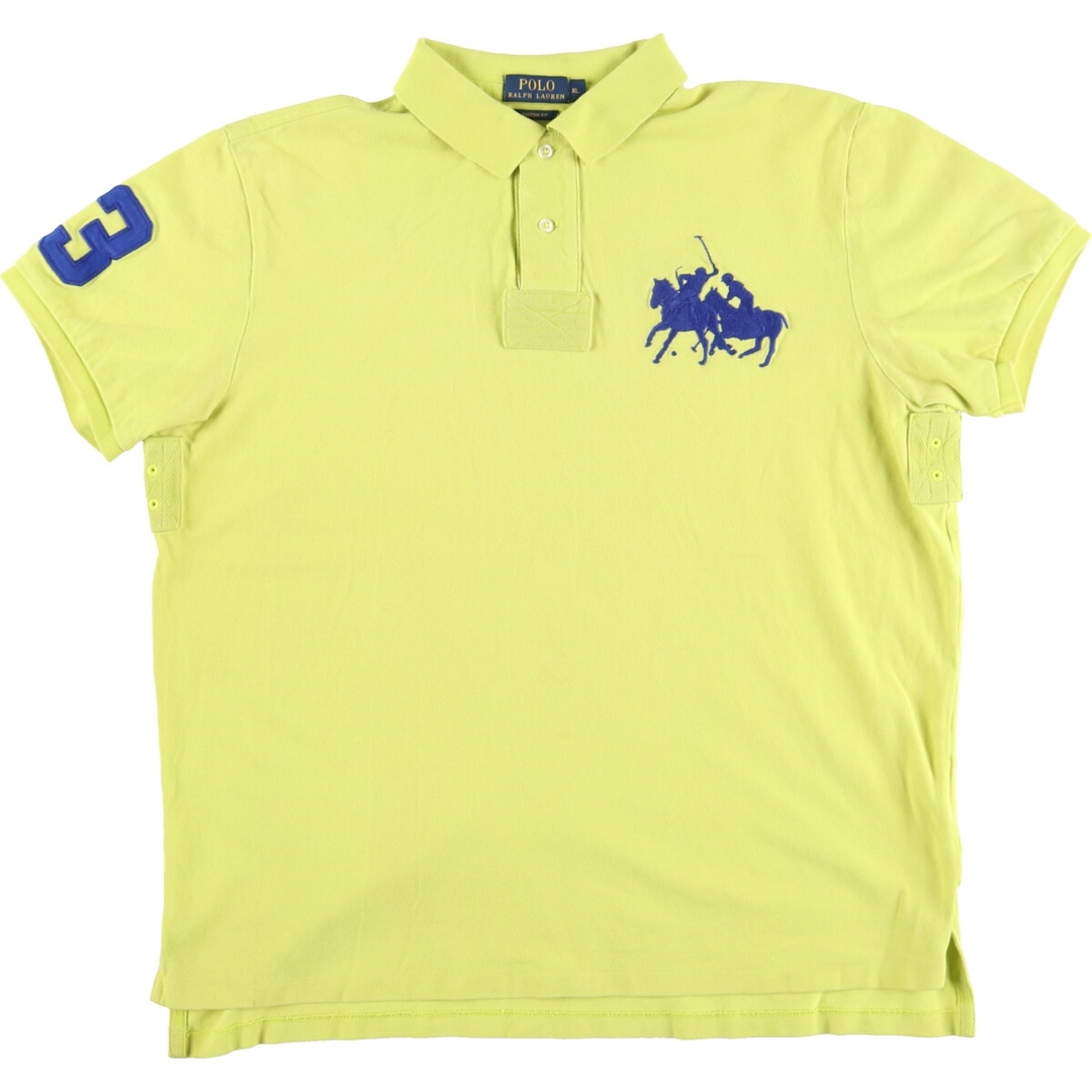 Ralph Lauren(ラルフローレン)の古着 ラルフローレン Ralph Lauren POLO RALPH LAUREN 半袖 ラガーシャツ メンズXL /eaa427575 メンズのトップス(ポロシャツ)の商品写真