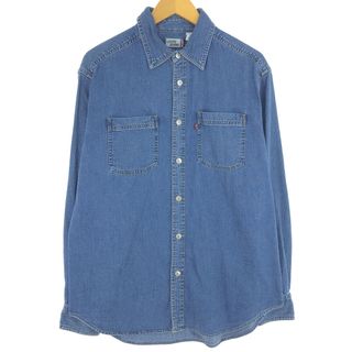 リーバイス(Levi's)の古着 リーバイス Levi's JEANS 長袖 デニムシャツ メンズM /eaa433845(シャツ)