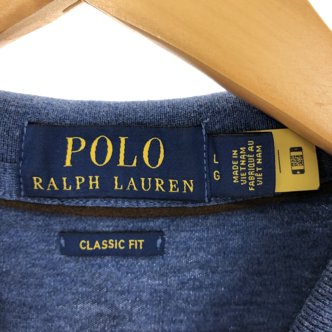 Ralph Lauren(ラルフローレン)の古着 ラルフローレン Ralph Lauren POLO RALPH LAUREN CLASSIC FIT 長袖 ポロシャツ メンズL /eaa423435 メンズのトップス(ポロシャツ)の商品写真