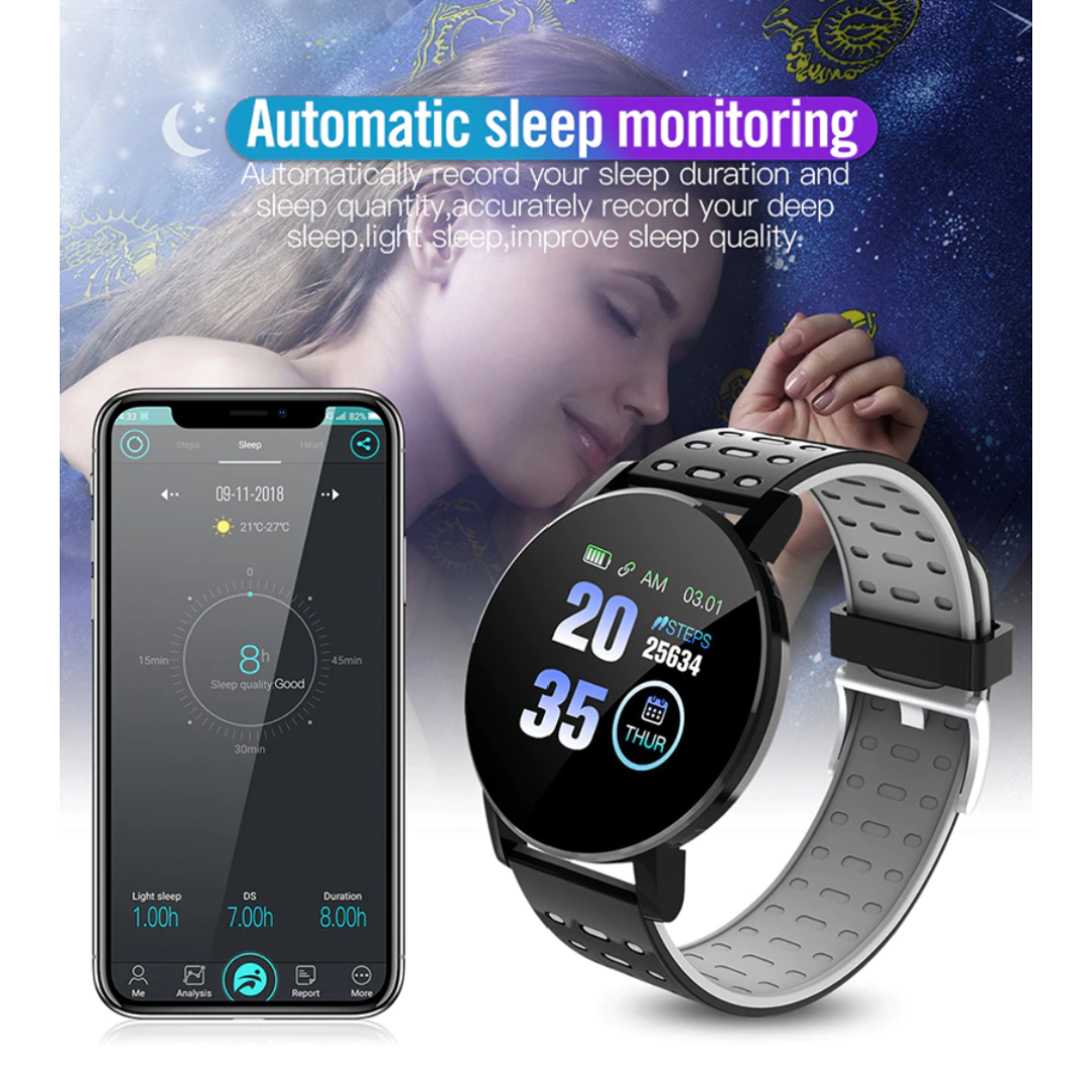 送料無料　バイカラー　FitPro　スマートウォッチ　新品　健康管理　グリーン メンズの時計(腕時計(デジタル))の商品写真