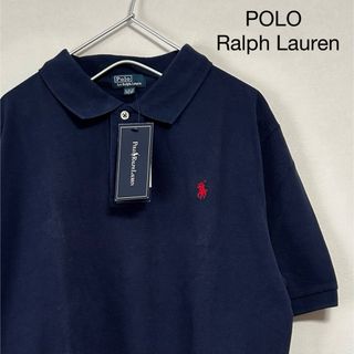 ラルフローレン(Ralph Lauren)の新品 90s POLO Ralph Lauren 半袖ポロシャツ ネイビー(ポロシャツ)