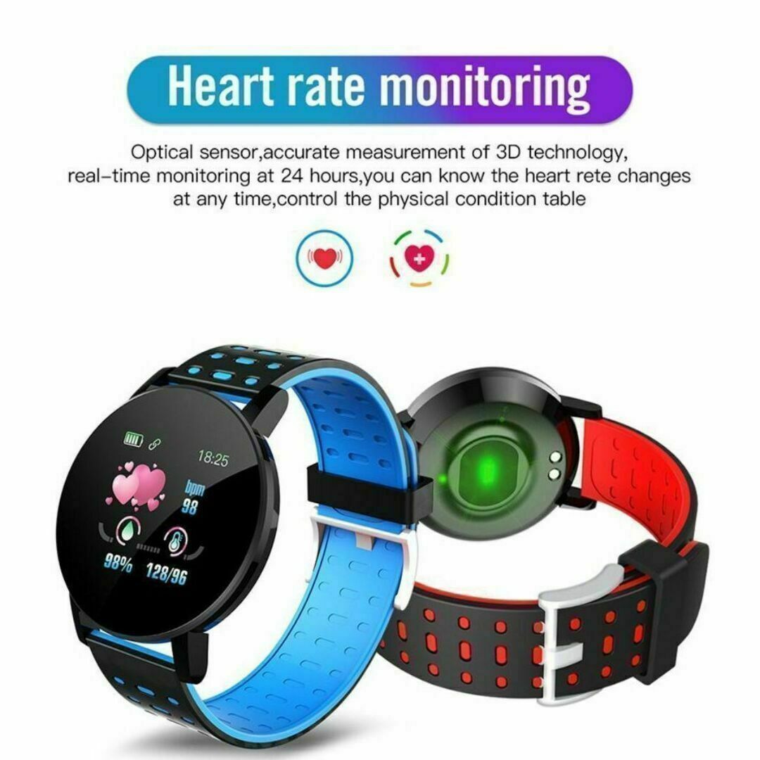 送料無料　バイカラー　FitPro　スマートウォッチ　未使用　健康管理　レッド メンズの時計(腕時計(デジタル))の商品写真