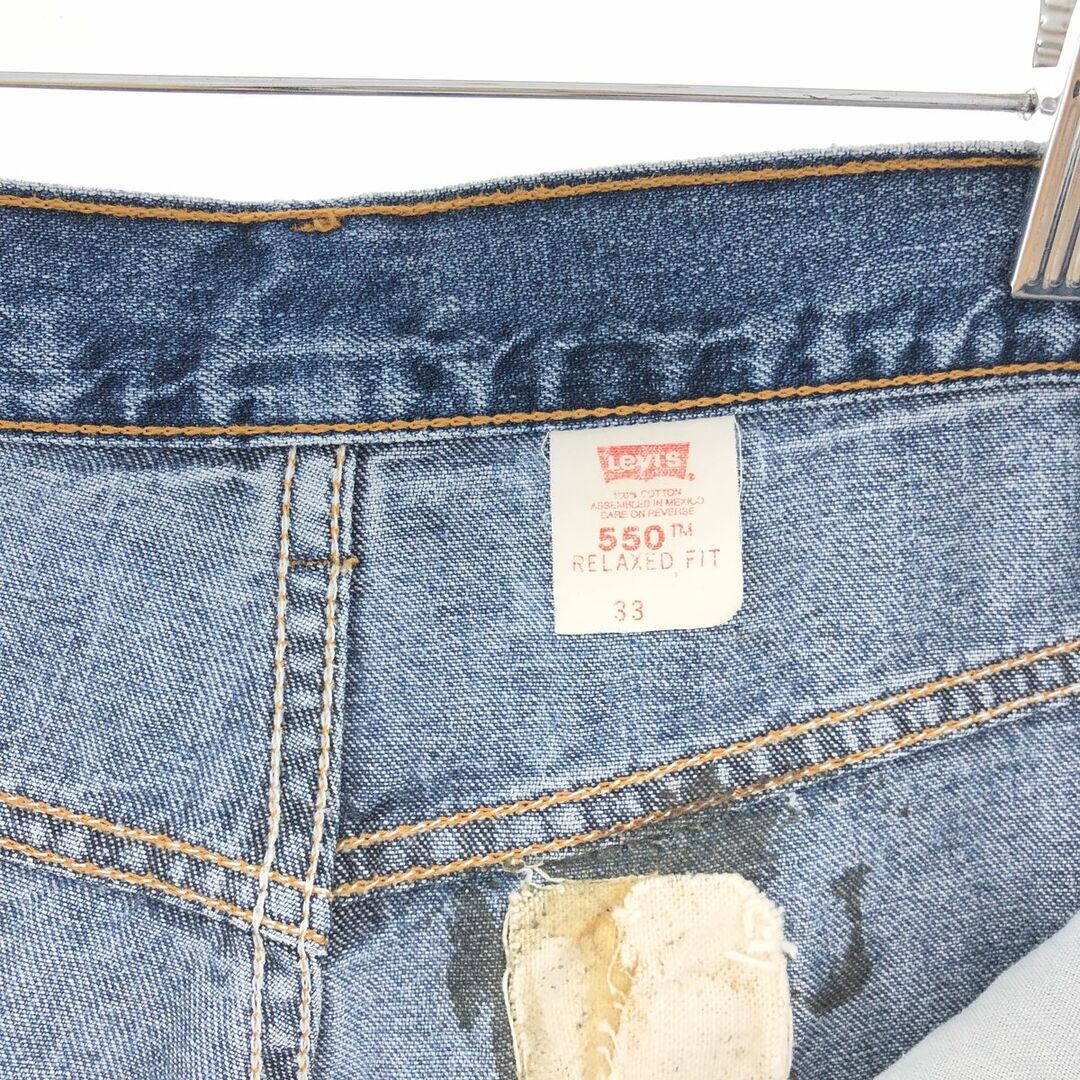 Levi's(リーバイス)の古着 90年代 リーバイス Levi's 550 RELAXED FIT デニムショーツ ハーフパンツ メンズw32 ヴィンテージ /eaa382531 メンズのパンツ(ショートパンツ)の商品写真