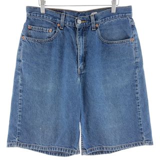 リーバイス(Levi's)の古着 90年代 リーバイス Levi's 550 RELAXED FIT デニムショーツ ハーフパンツ メンズw32 ヴィンテージ /eaa382531(ショートパンツ)